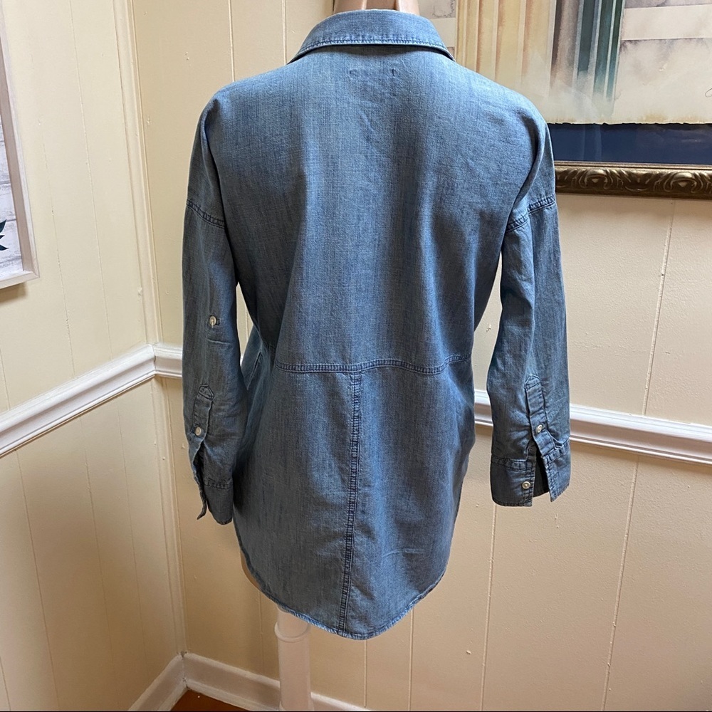 Gap 1969 Button front denim shirt Sz Small - Picture 6 of 7